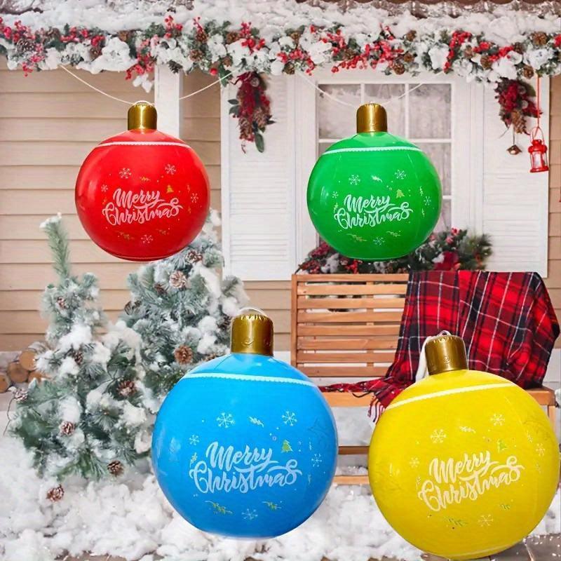 4pcs Christmas Inflatable Snowball Lantern Ball Decoration Set