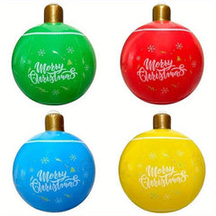 4pcs Christmas Inflatable Snowball Lantern Ball Decoration Set
