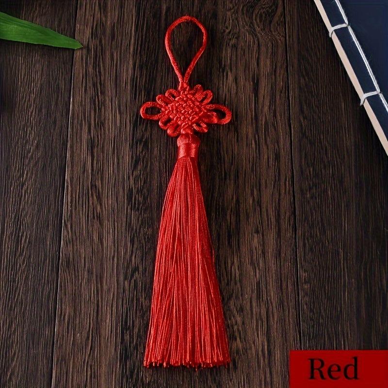 4 Pieces Red Chinese Knot Year Decoration Hanging Pendants