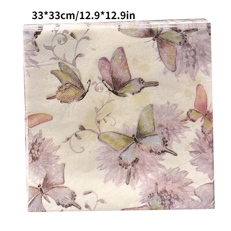 20pcs Purple Butterfly Tissue Set for Events & Celebrations