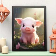 Pig Pattern Canvas Painting Poster for Home Wall Decoration