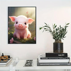 Pig Pattern Canvas Painting Poster for Home Wall Decoration