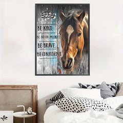 Horse Pattern Canvas Painting Poster Print For Home Wall Decoration Art