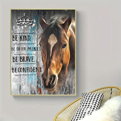 Horse Pattern Canvas Painting Poster Print For Home Wall Decoration Art