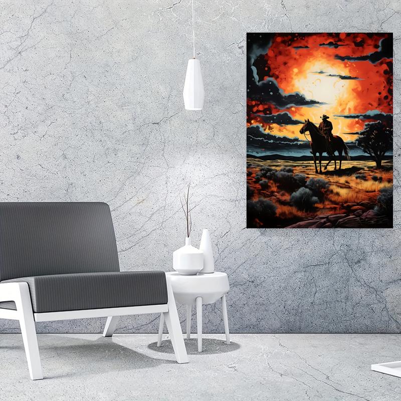 Western Style Canvas Painting for Living Room Bedroom Decoration