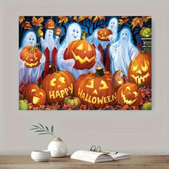 Halloween Pumpkin Lantern Beauty Canvas Poster Frameless Decoration