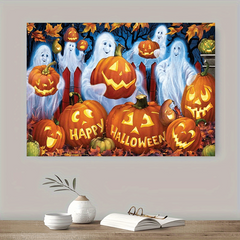 Halloween Pumpkin Lantern Beauty Canvas Poster Frameless Decoration