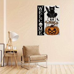 Halloween Pumpkin Bat Canvas Painting - 30X40cm 11 8X15 7in