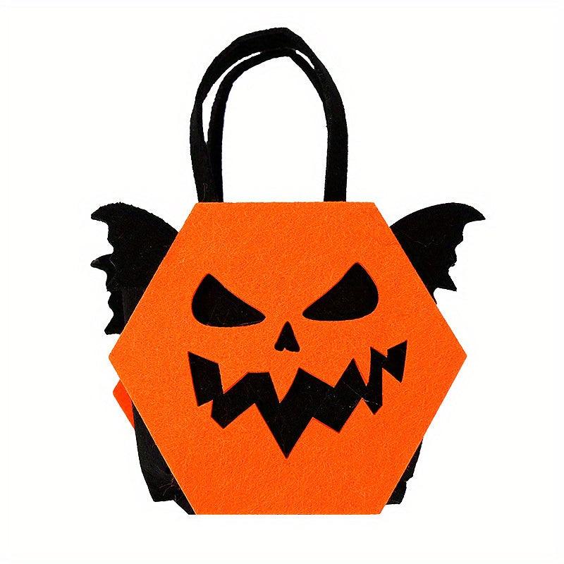 1pc Halloween Felt Candy Bag Ghost Party Decoration Tote Bag Bat Gift Bag