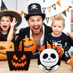 1pc Halloween Felt Candy Bag Ghost Party Decoration Tote Bag Bat Gift Bag