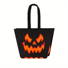 1pc Halloween Felt Candy Bag Ghost Party Decoration Tote Bag Bat Gift Bag