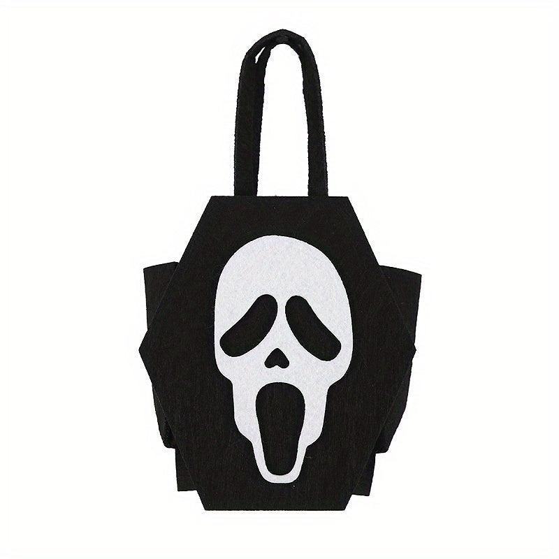 1pc Halloween Felt Candy Bag Ghost Party Decoration Tote Bag Bat Gift Bag