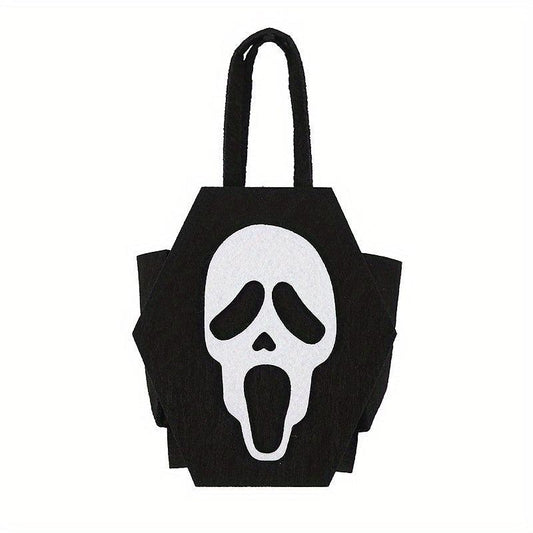 1pc Halloween Felt Candy Bag Ghost Party Decoration Tote Bag Bat Gift Bag