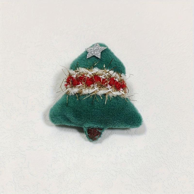 Christmas Plush Brooch - Santa Claus & Christmas Tree Accessory