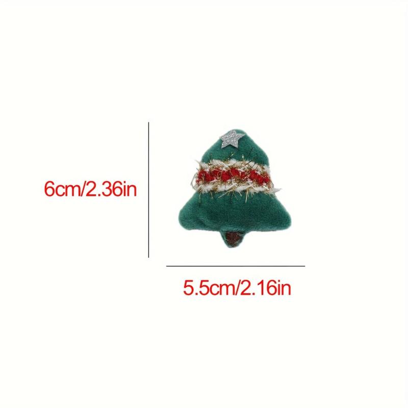 Christmas Plush Brooch - Santa Claus & Christmas Tree Accessory