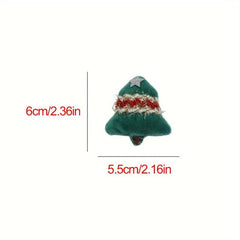 Christmas Plush Brooch - Santa Claus & Christmas Tree Accessory