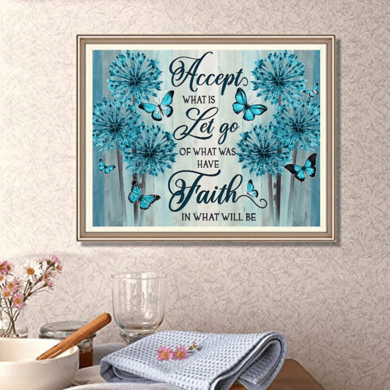 Butterfly Flower Canvas Painting for Home Decor