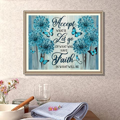 Butterfly Flower Canvas Painting for Home Decor