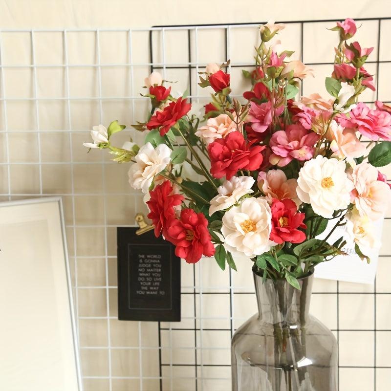 Artificial Rose Bouquet for Home Decor, Weddings, and Mother's Day