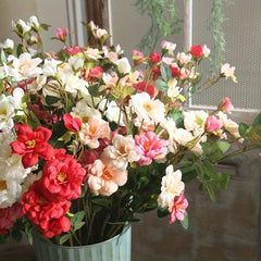 Artificial Rose Bouquet for Home Decor, Weddings, and Mother's Day