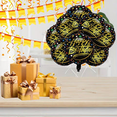 7pcs 45 Dot Aluminum Film Balloon Party Decoration