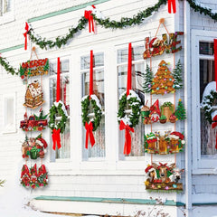 Christmas Door Curtains Decoration Large Holiday Door Hanging
