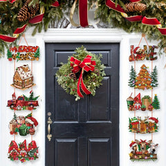 Christmas Door Curtains Decoration Large Holiday Door Hanging
