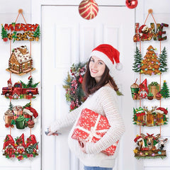Christmas Door Curtains Decoration Large Holiday Door Hanging