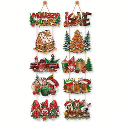 Christmas Door Curtains Decoration Large Holiday Door Hanging