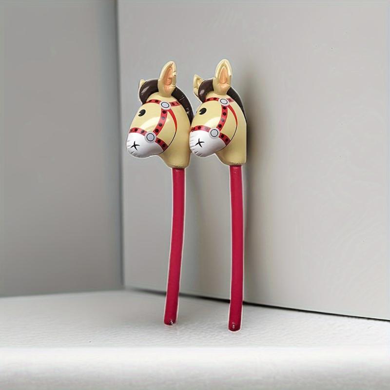 3pcs Inflatable Horse Head Stick Party Decorations Props