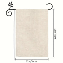 Hanukkah Garden Flag Double Sided Vertical Burlap Holiday Banner