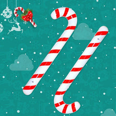 4pcs Inflatable Christmas Cane Entertainment Interactive Toy