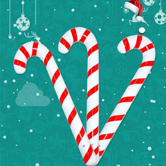 4pcs Inflatable Christmas Cane Entertainment Interactive Toy