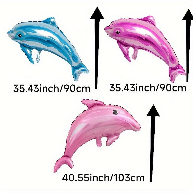 Large Sea Animal Balloon Cartoon Dolphin Aluminum Film Balloon