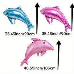 Large Sea Animal Balloon Cartoon Dolphin Aluminum Film Balloon