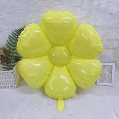 5pcs Petal Shaped Balloon Decoration For Birthday Party