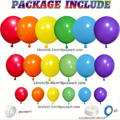 Rainbow Balloon Arched Set Colorful Party Balloon Wreath