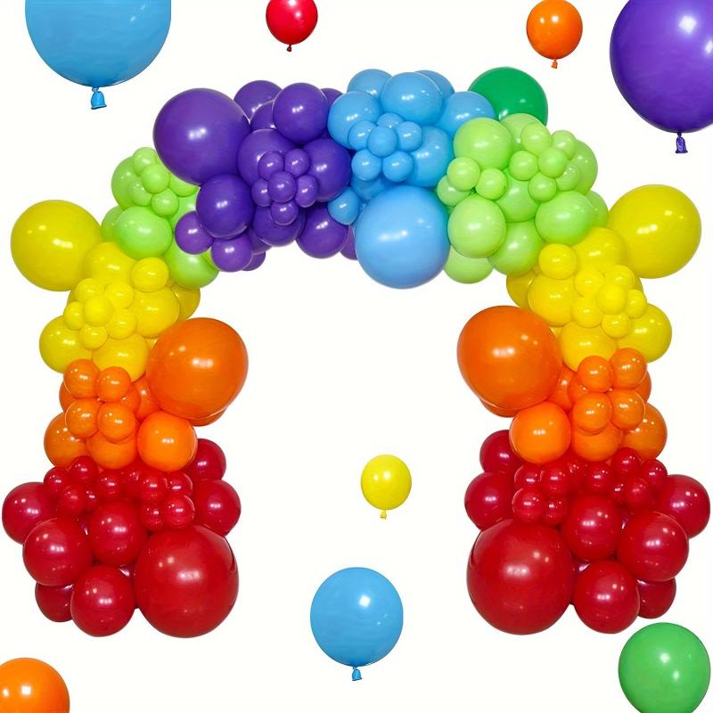 Rainbow Balloon Arched Set Colorful Party Balloon Wreath