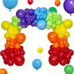 Rainbow Balloon Arched Set Colorful Party Balloon Wreath