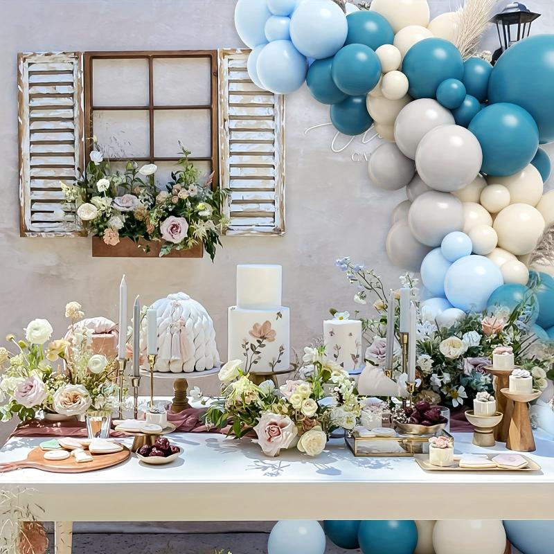 124pcs Sand Gray Balloon Arch Kit for Wedding Reception Bridal Shower