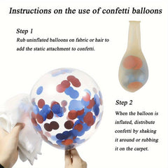 140pcs Red Balloon Wreath Set with Confetti Balloons for Parties