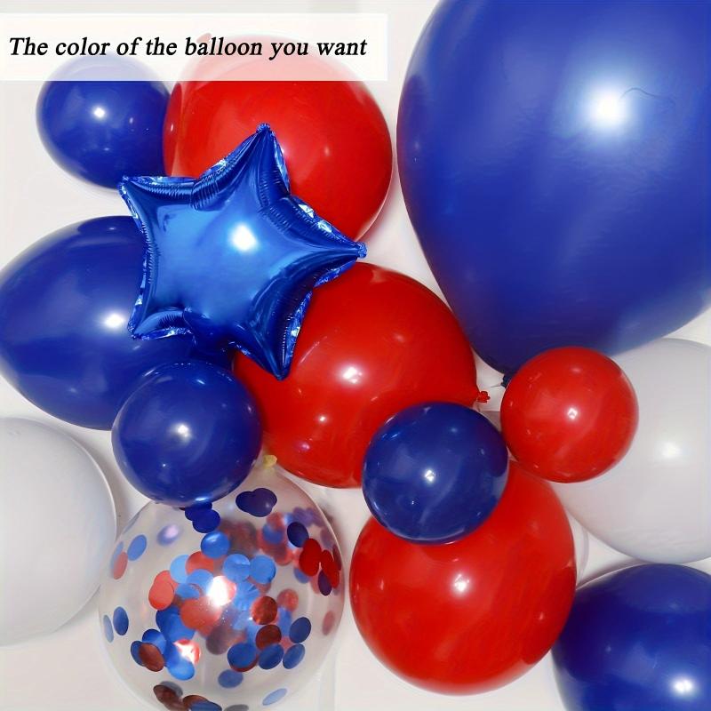 140pcs Red Balloon Wreath Set with Confetti Balloons for Parties