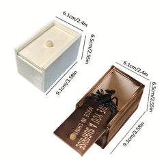 Wooden Bug Box Prank Toy - Perfect for Christmas