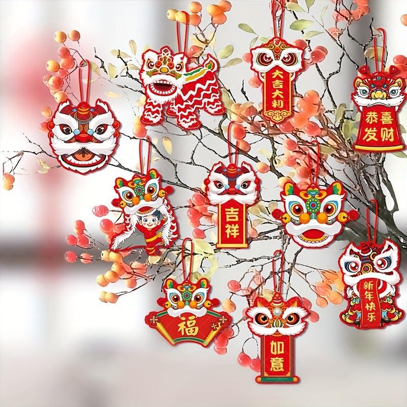 20pcs Lion Dance Year Party Hanging Ornaments