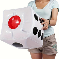 2 Pcs 33cm Inflatable Dice Toy Indoor Outdoor Broad Game Pool Party Supplies