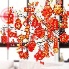 20pcs Year Decorations Spring Hanging Ornaments Lucky Pendants