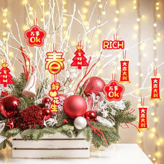 20pcs Year Decorations Spring Hanging Ornaments Lucky Pendants