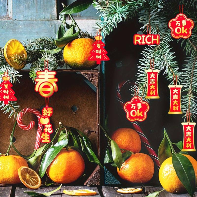 20pcs Year Decorations Spring Hanging Ornaments Lucky Pendants