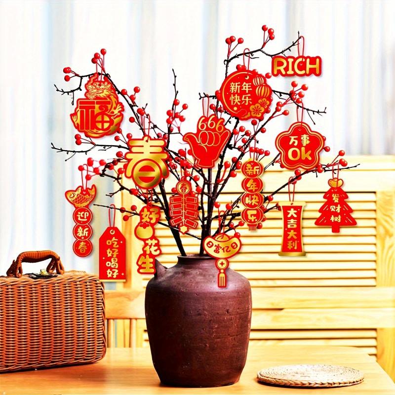 20pcs Year Decorations Spring Hanging Ornaments Lucky Pendants