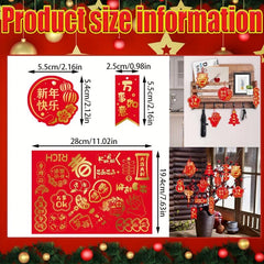 20pcs Year Decorations Spring Hanging Ornaments Lucky Pendants